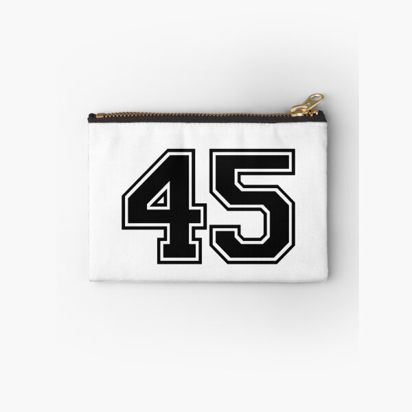 Item preview, Varsity Team Sports Uniform Number #45 - Black designed and sold by RiplMedia.