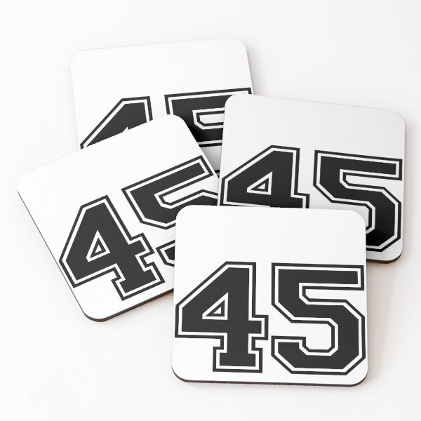 Item preview, Varsity Team Sports Uniform Number #45 - Black designed and sold by RiplMedia.