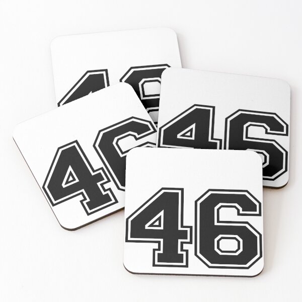 Item preview, Varsity Team Sports Uniform Number #46 - Black designed and sold by RiplMedia.