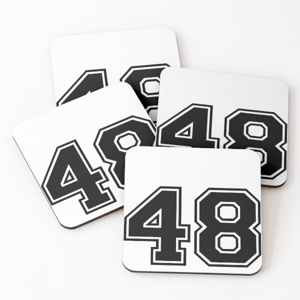 Item preview, Varsity Team Sports Uniform Number #48 - Black designed and sold by RiplMedia.