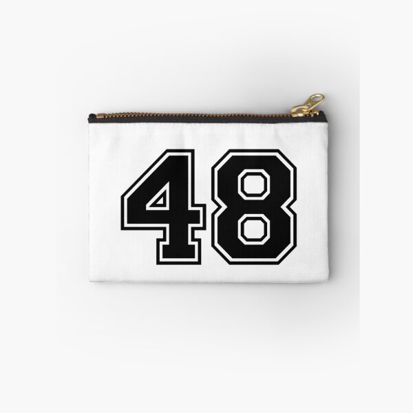 Item preview, Varsity Team Sports Uniform Number #48 - Black designed and sold by RiplMedia.