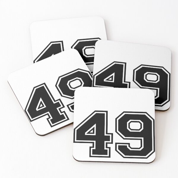 Item preview, Varsity Team Sports Uniform Number #49 - Black designed and sold by RiplMedia.
