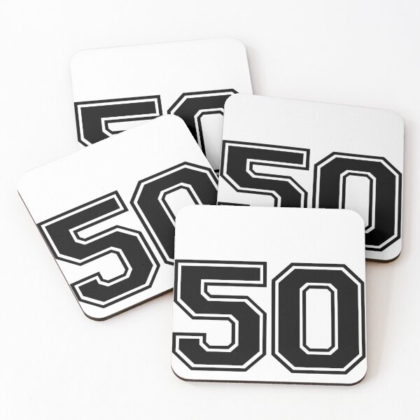 Item preview, Varsity Team Sports Uniform Number #50 - Black designed and sold by RiplMedia.