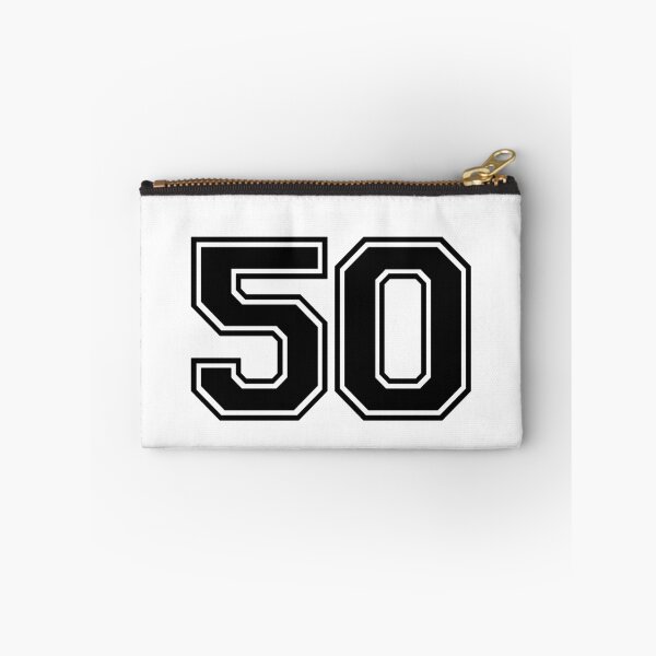 Item preview, Varsity Team Sports Uniform Number #50 - Black designed and sold by RiplMedia.