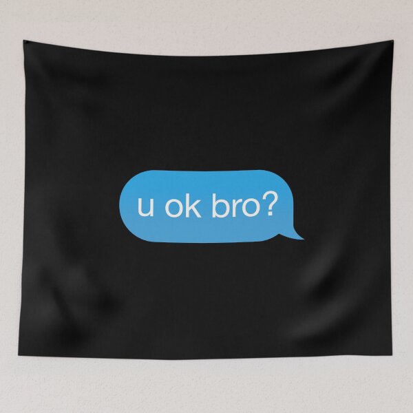 Item preview, Chat Bubble 'u ok bro?' designed and sold by plumpjose.