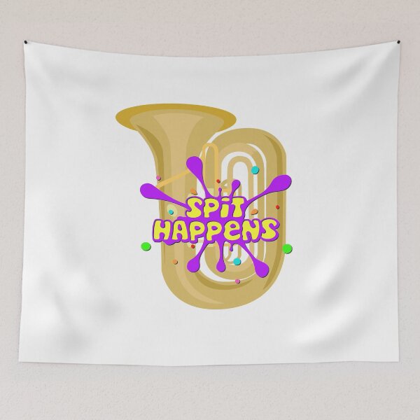 Item preview, Tuba - Spit Happens designed and sold by BandMomDesigns.
