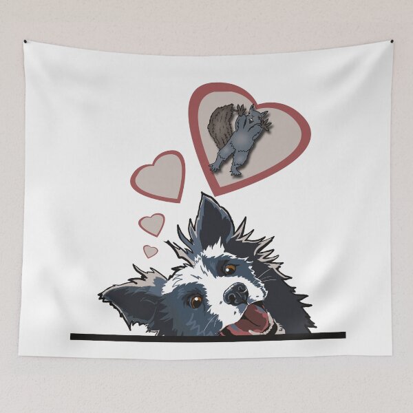 Item preview, Happy Dog Loves chasing Squirrels  designed and sold by MaGJiC Art.