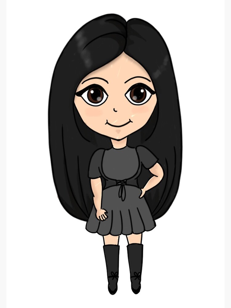 Cuaderno for Sale con la obra «Linda chica de cabello negro y