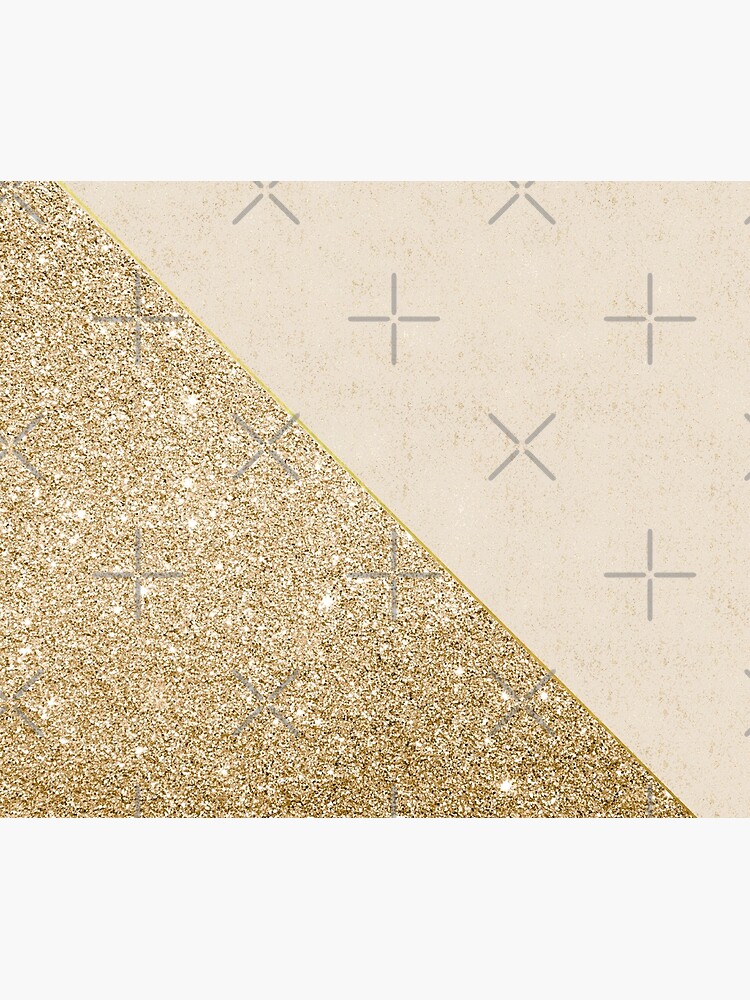 Modern faux shiny gold pattern by Quaintrelle