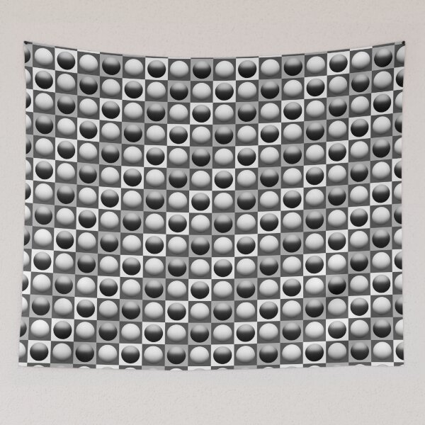 Item preview, Grid of Spheres, Black, White and Gray / Grey designed and sold by Marymarice.