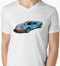 Ford GT Gulf Livery V-Neck T-Shirt