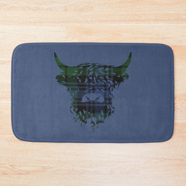 Item preview, Black Watch Tartan Scottish Highland Cow designed and sold by PoshJocks.
