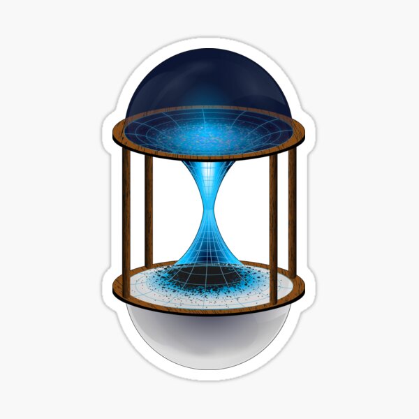 Space and Time Sticker