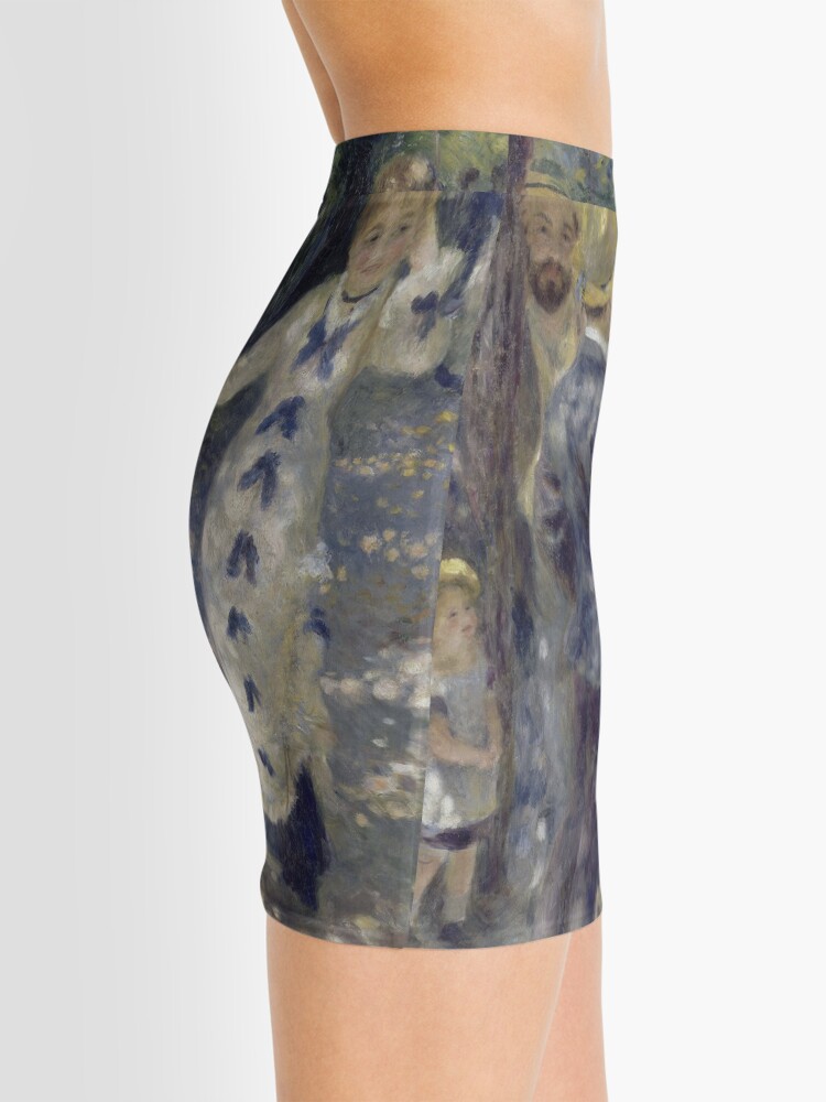 Alternate view of The Swing Oil Painting by Auguste Renoir Mini Skirt