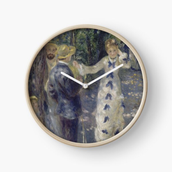 The Swing Oil Painting by Auguste Renoir Clock