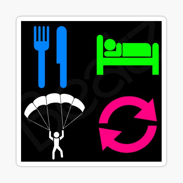 Aperçu de l'œuvre Manger sommeil répéter créée et vendue par FullFit.
