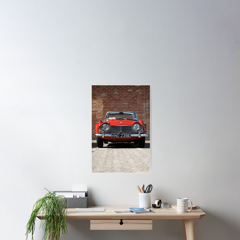 Triumph TR4A convertible Poster