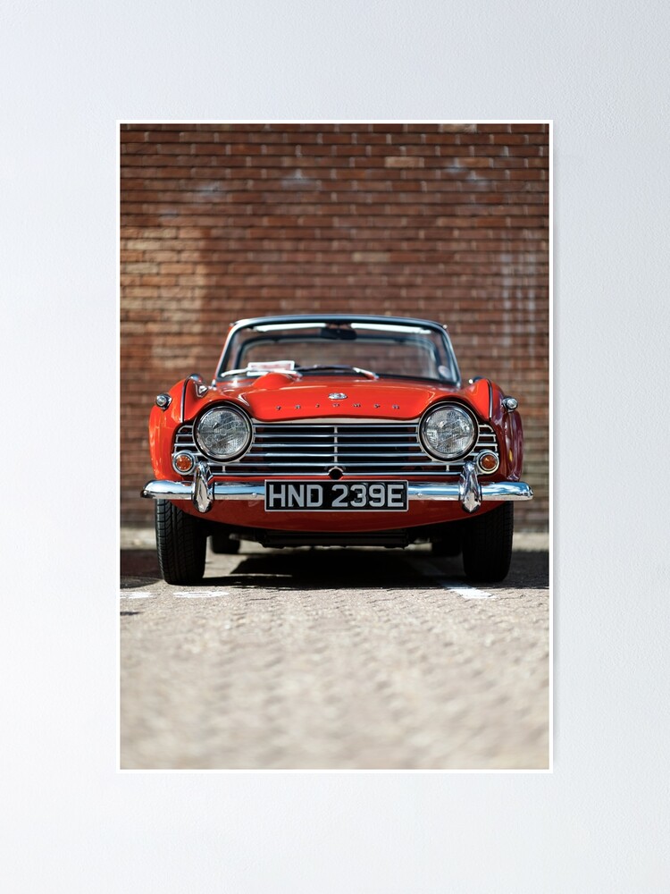 Alternate view of Triumph TR4A convertible Poster