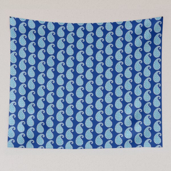 Item preview, Paisley Pattern, Cobalt, Sky Blue and White designed and sold by Marymarice.