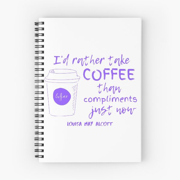 Item preview, louisa may alcott coffee quote designed and sold by erin212.