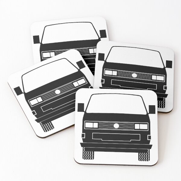 T3 Bulli Untersetzer (4er Set)