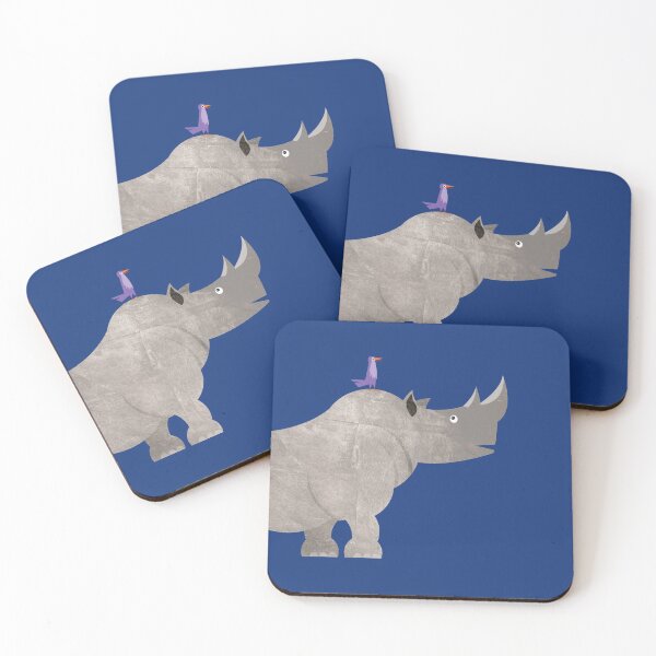 Item preview, Animals in the nursery - rhino with a little friend designed and sold by Pia Kolle.