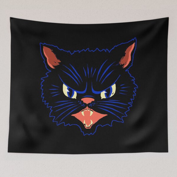 Item preview, Fierce Black Cat Hissing - Halloween designed and sold by L.  E. Woodson.
