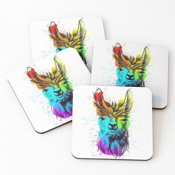Item preview, Alpaca Llama Many Color Rainbow T-shirt paint splash  designed and sold by Tasia  Ka.