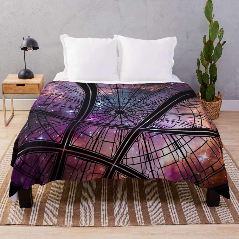 Strange window Throw Blanket