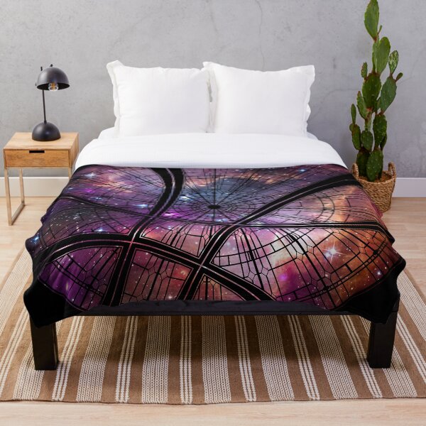Strange window Throw Blanket