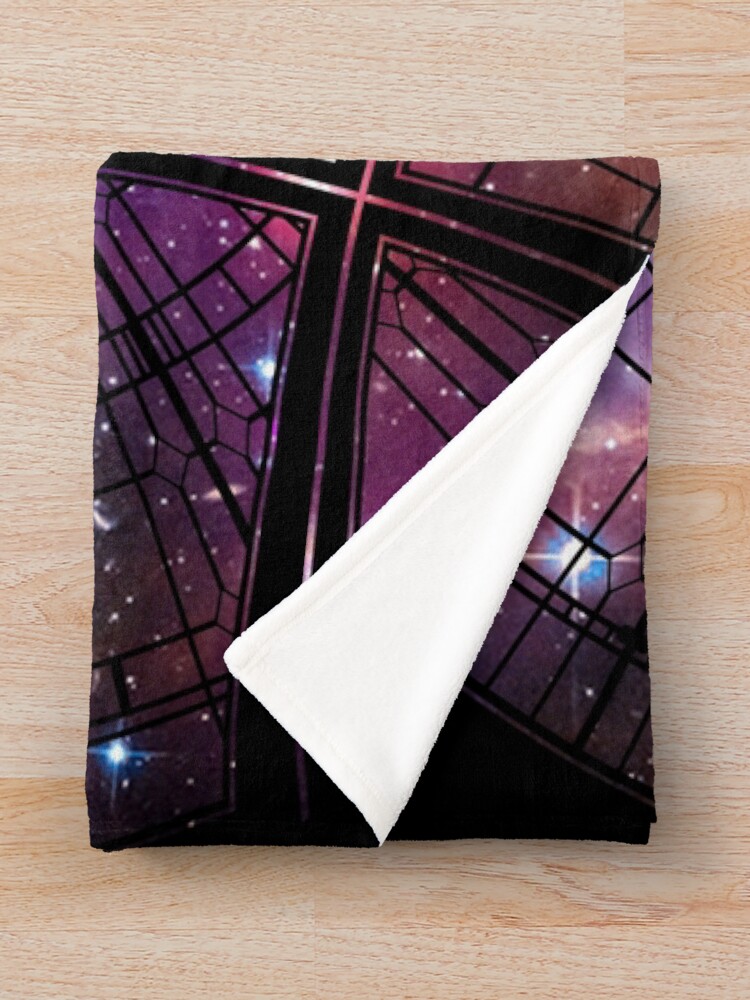 Alternate view of Strange window Throw Blanket
