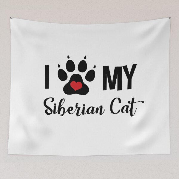 Item preview, I Love My Siberian Cat designed and sold by InspiredQuotes.