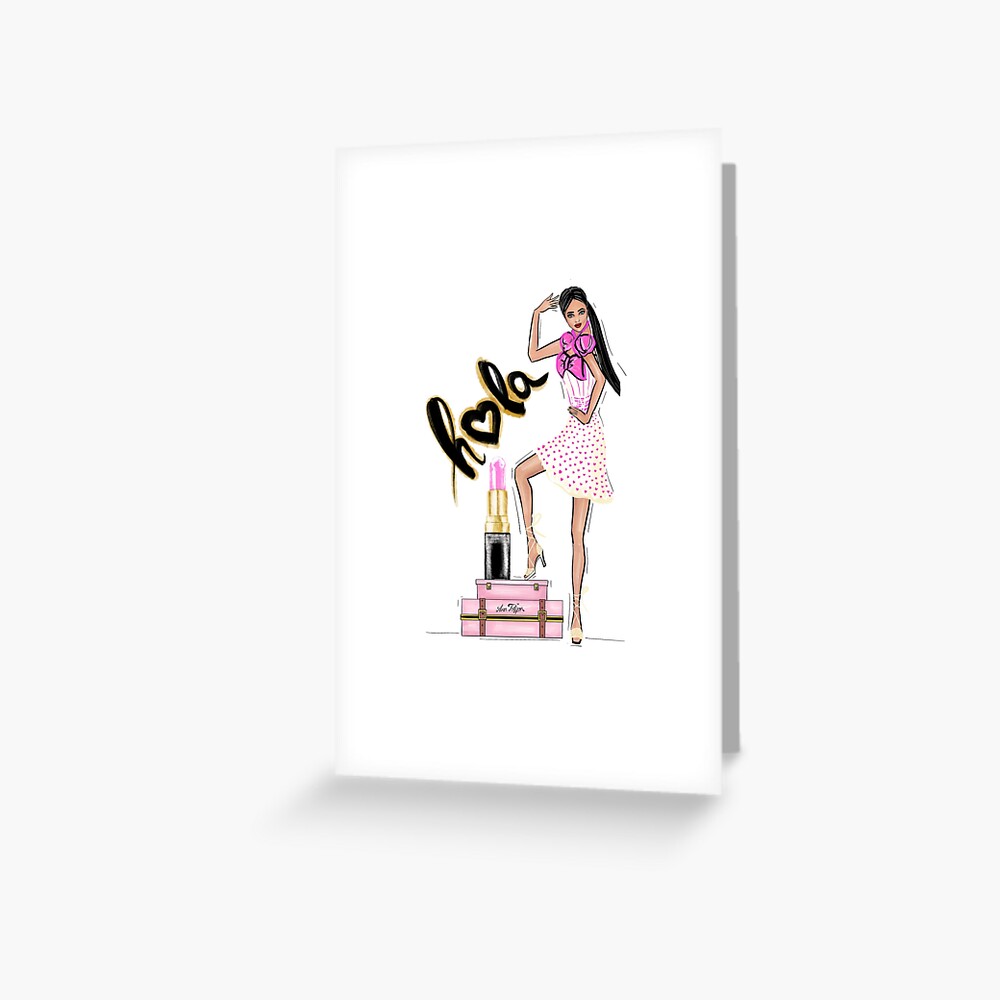 hola Greeting Card