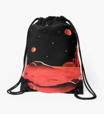 CITY ON MARS Drawstring Bag