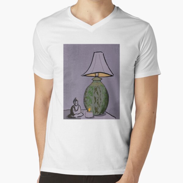 Buddha and Light V-Neck T-Shirt
