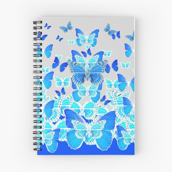Item preview,  BUTTERFLIES BLUE-GREY MODERN ART MIGRATION PATTERNS designed and sold by sharlesart.