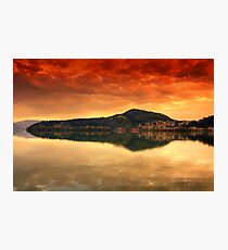 Kastoria...on Fire.... Photographic Print