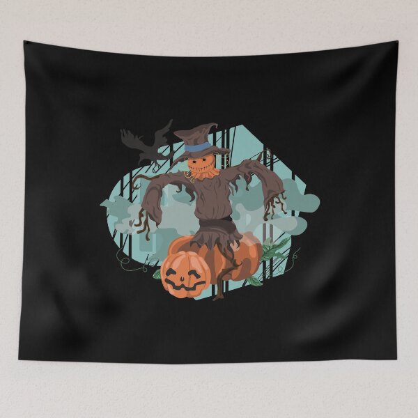 Item preview, Happy Halloween scarecrow designed and sold by wolfgangrainer.