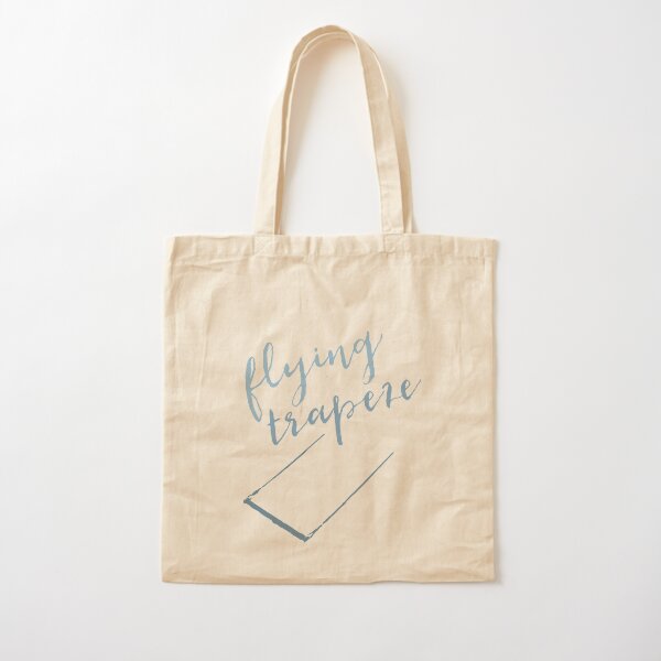 Flying Trapeze with Trapeze Bar - Blue Cotton Tote Bag