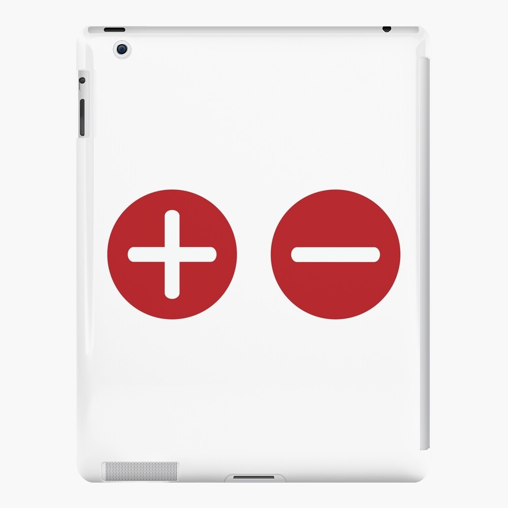 Plus and Minus iPad Case & Skin
