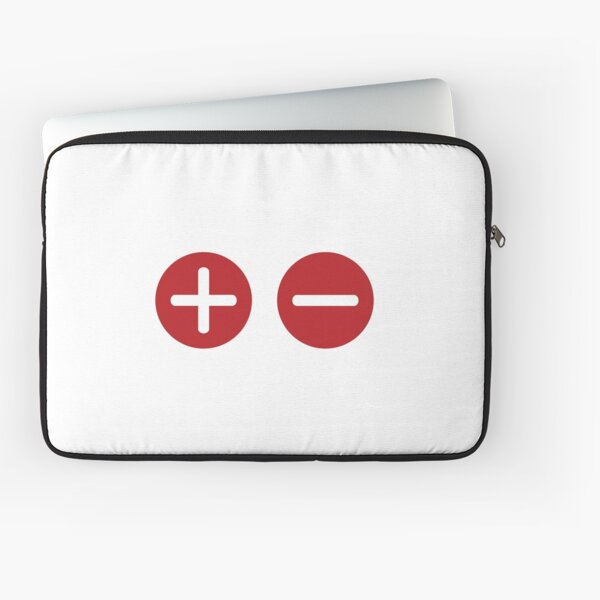 Plus and Minus Laptop Sleeve