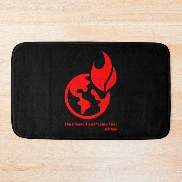 Item preview, The Planet is on F*cking Fire! red (censored) designed and sold by Thelittlelord.