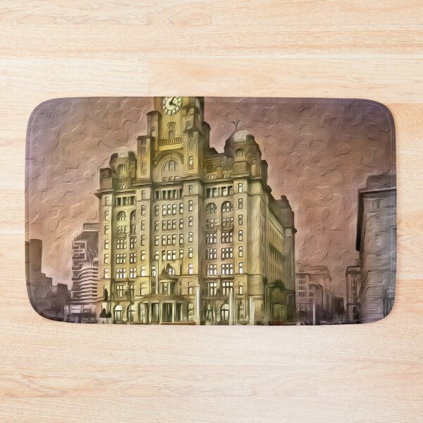 Item preview, Digital Art composition of Royal Liver Building, Liverpool, England. designed and sold by davidelder.