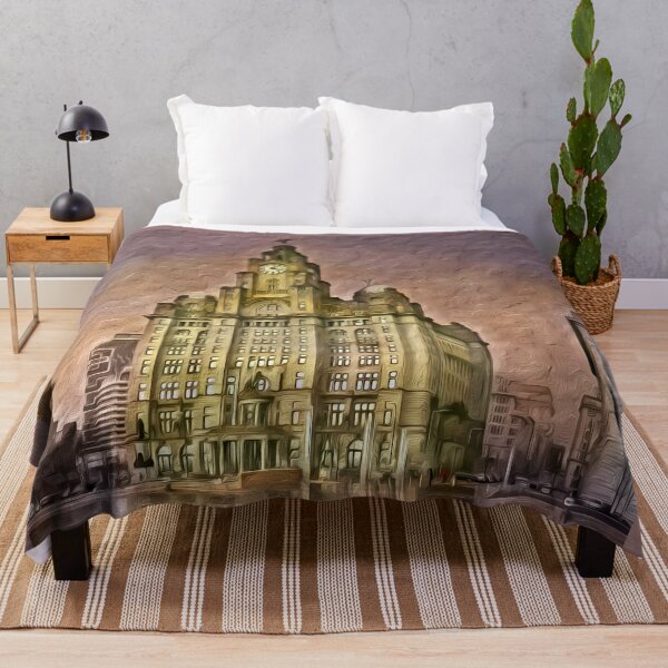 Item preview, Digital Art composition of Royal Liver Building, Liverpool, England. designed and sold by davidelder.