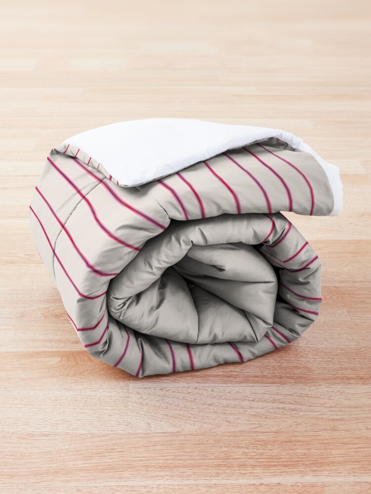 Alternate view of Hand Striped Pink Cream Comforter