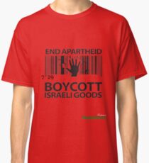 Camiseta clásica BOICOTE ISRAELI GOODS