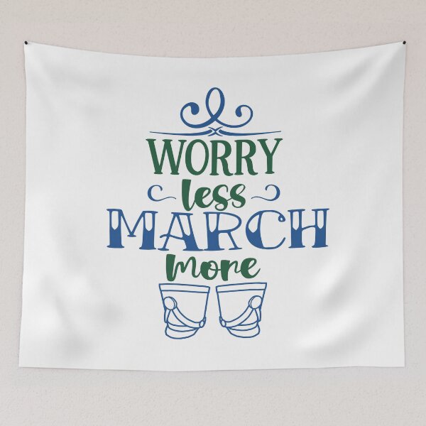 Item preview, Marching Band - Worry Less, March More designed and sold by BandMomDesigns.