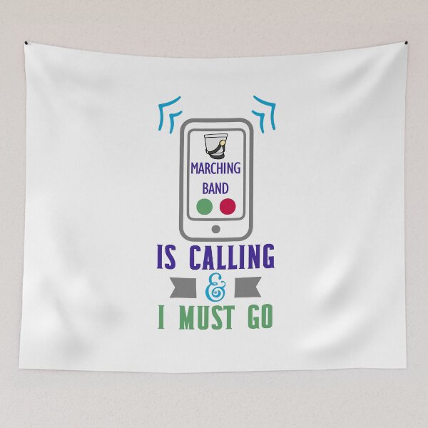 Item preview, Marching Band Is Calling and I Must Go designed and sold by BandMomDesigns.