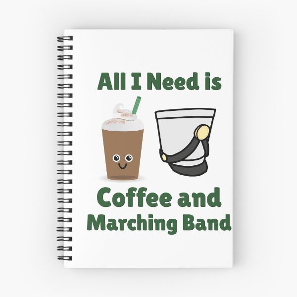 Item preview, All I Need Is Coffee and Marching Band designed and sold by BandMomDesigns.
