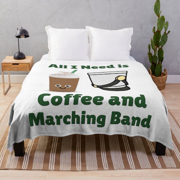 Item preview, All I Need Is Coffee and Marching Band designed and sold by BandMomDesigns.
